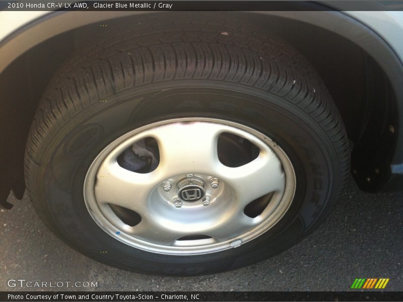 Glacier Blue Metallic / Gray 2010 Honda CR-V LX AWD