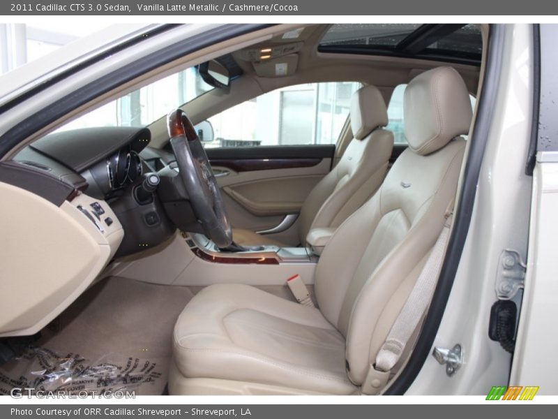 Front Seat of 2011 CTS 3.0 Sedan