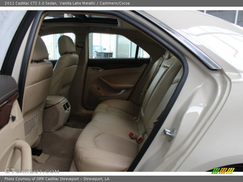 Rear Seat of 2011 CTS 3.0 Sedan