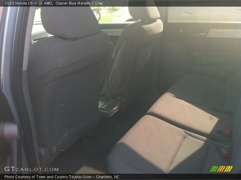 Glacier Blue Metallic / Gray 2010 Honda CR-V LX AWD