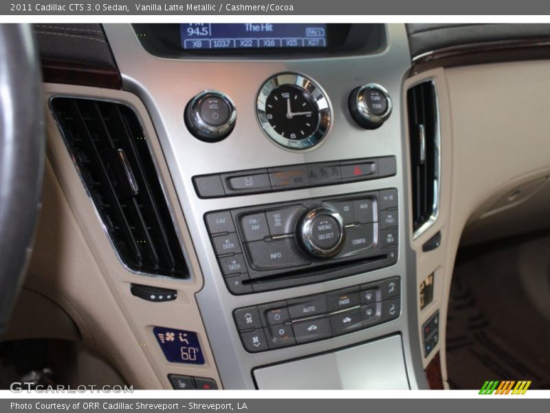 Controls of 2011 CTS 3.0 Sedan