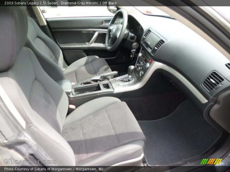 Diamond Gray Metallic / Off Black 2009 Subaru Legacy 2.5i Sedan