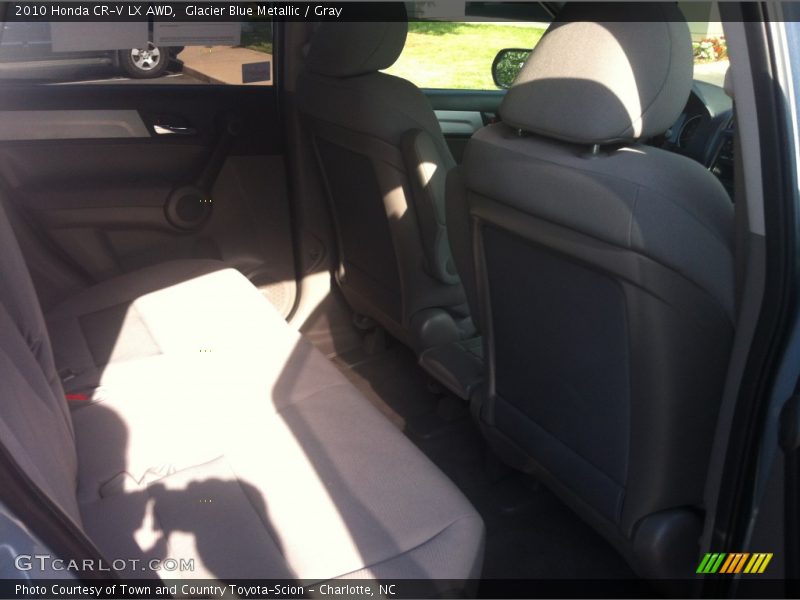 Glacier Blue Metallic / Gray 2010 Honda CR-V LX AWD
