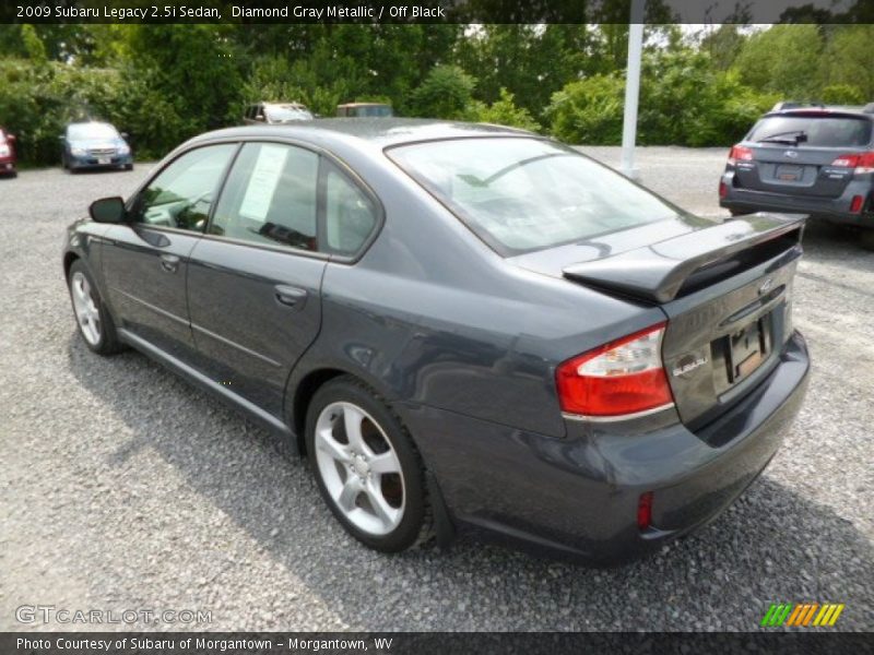 Diamond Gray Metallic / Off Black 2009 Subaru Legacy 2.5i Sedan