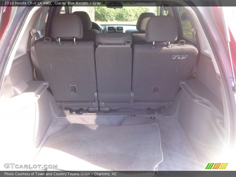 Glacier Blue Metallic / Gray 2010 Honda CR-V LX AWD