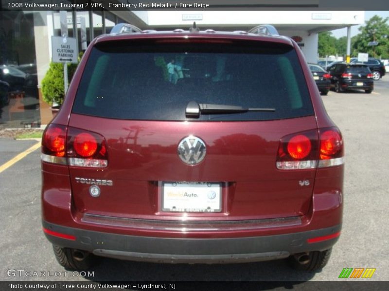 Cranberry Red Metallic / Pure Beige 2008 Volkswagen Touareg 2 VR6