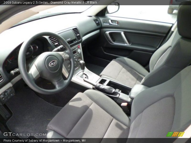 Diamond Gray Metallic / Off Black 2009 Subaru Legacy 2.5i Sedan