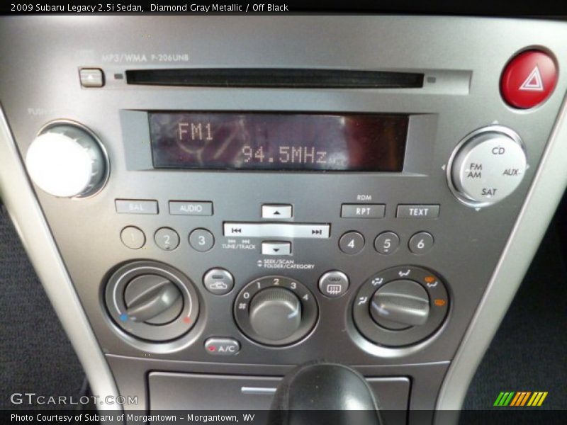 Diamond Gray Metallic / Off Black 2009 Subaru Legacy 2.5i Sedan