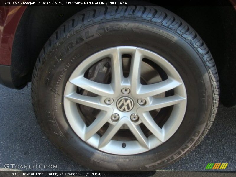 Cranberry Red Metallic / Pure Beige 2008 Volkswagen Touareg 2 VR6