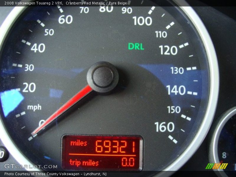 Cranberry Red Metallic / Pure Beige 2008 Volkswagen Touareg 2 VR6