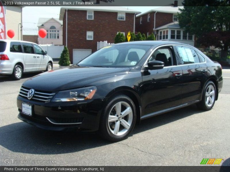 Black / Titan Black 2013 Volkswagen Passat 2.5L SE