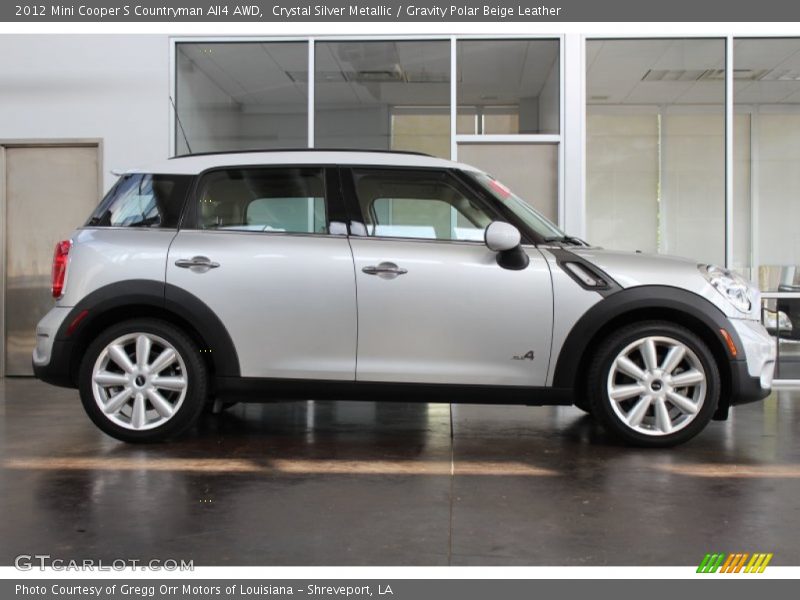 Crystal Silver Metallic / Gravity Polar Beige Leather 2012 Mini Cooper S Countryman All4 AWD