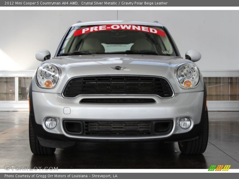 Crystal Silver Metallic / Gravity Polar Beige Leather 2012 Mini Cooper S Countryman All4 AWD
