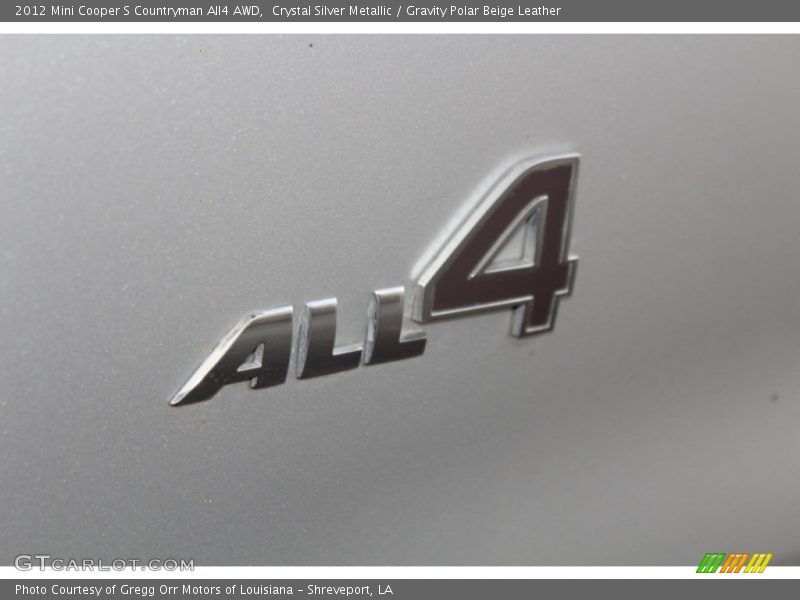 2012 Cooper S Countryman All4 AWD Logo
