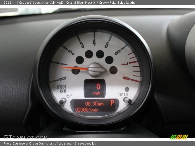 Crystal Silver Metallic / Gravity Polar Beige Leather 2012 Mini Cooper S Countryman All4 AWD