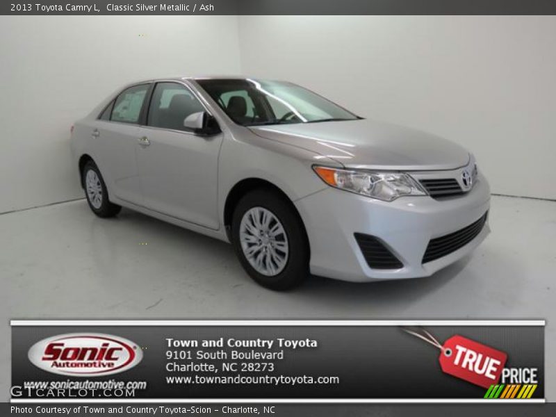 Classic Silver Metallic / Ash 2013 Toyota Camry L
