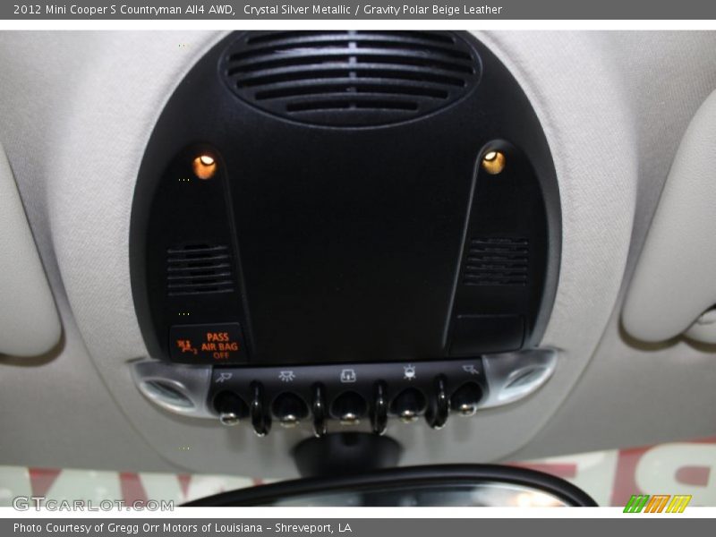 Crystal Silver Metallic / Gravity Polar Beige Leather 2012 Mini Cooper S Countryman All4 AWD