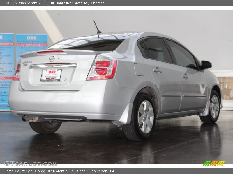 Brilliant Silver Metallic / Charcoal 2012 Nissan Sentra 2.0 S