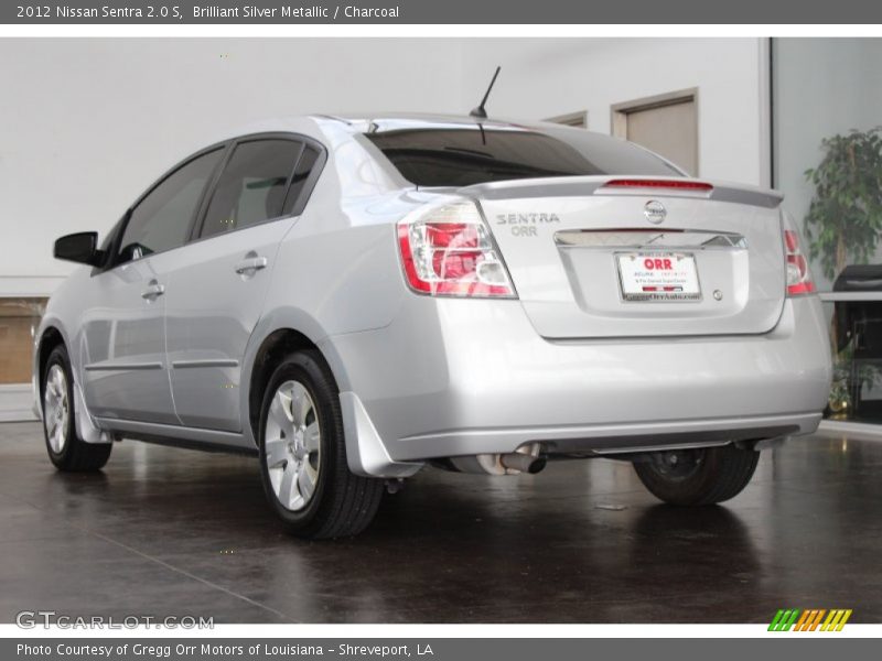 Brilliant Silver Metallic / Charcoal 2012 Nissan Sentra 2.0 S