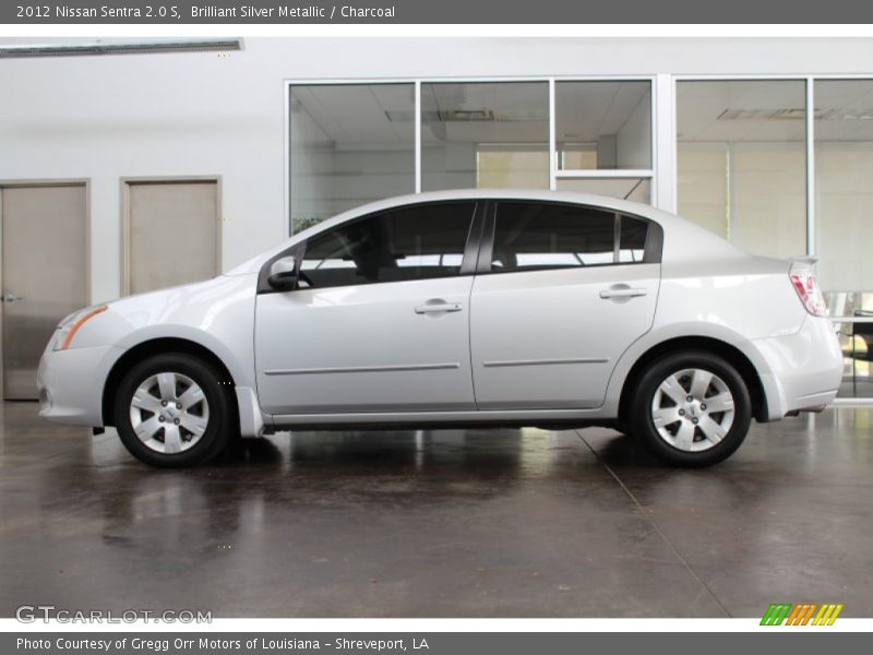 Brilliant Silver Metallic / Charcoal 2012 Nissan Sentra 2.0 S