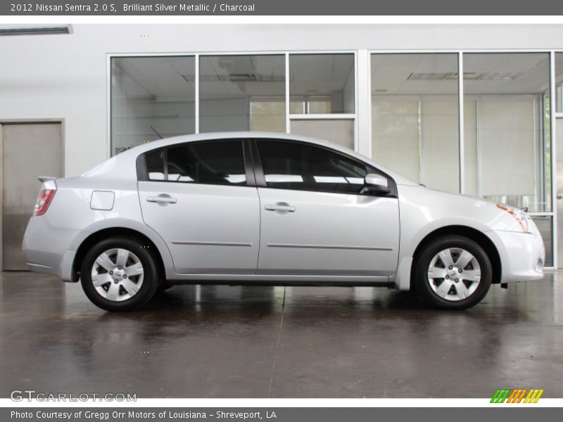Brilliant Silver Metallic / Charcoal 2012 Nissan Sentra 2.0 S