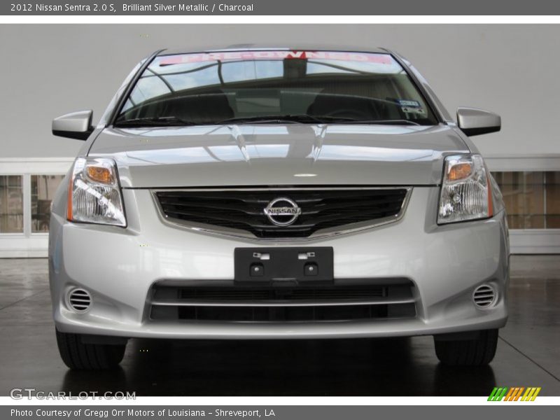 Brilliant Silver Metallic / Charcoal 2012 Nissan Sentra 2.0 S