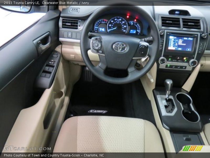 Clearwater Blue Metallic / Ivory 2013 Toyota Camry LE