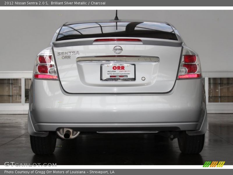 Brilliant Silver Metallic / Charcoal 2012 Nissan Sentra 2.0 S