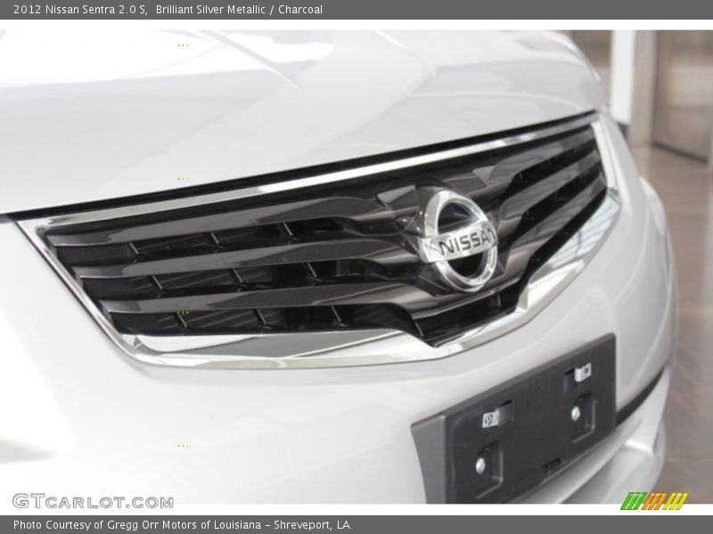 Brilliant Silver Metallic / Charcoal 2012 Nissan Sentra 2.0 S