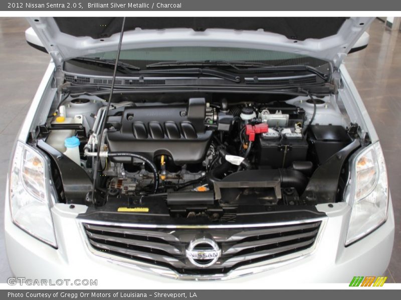 Brilliant Silver Metallic / Charcoal 2012 Nissan Sentra 2.0 S