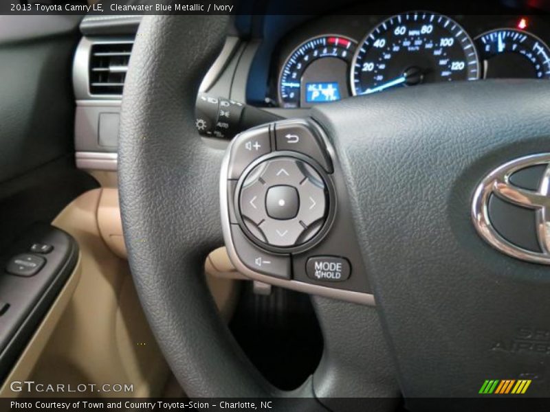 Clearwater Blue Metallic / Ivory 2013 Toyota Camry LE