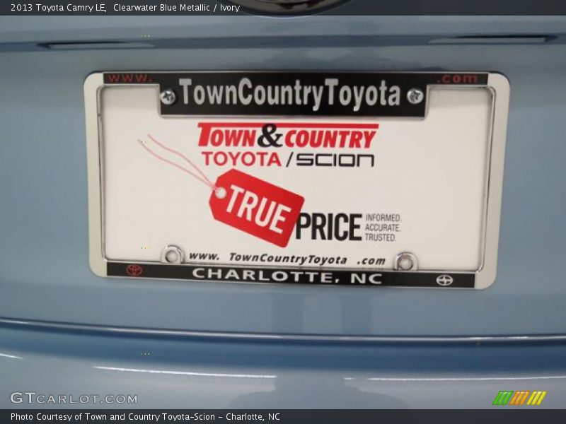 Clearwater Blue Metallic / Ivory 2013 Toyota Camry LE