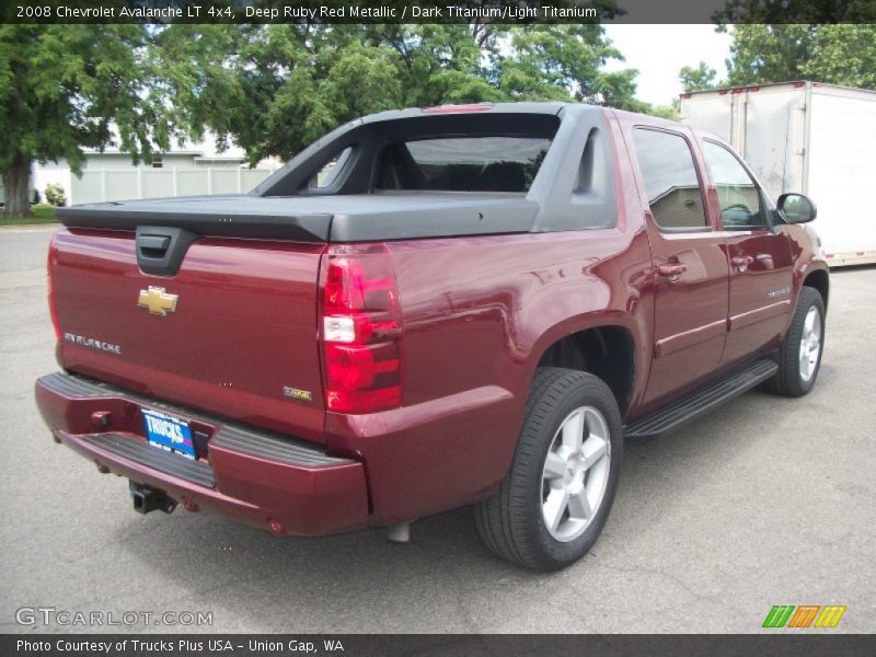 Deep Ruby Red Metallic / Dark Titanium/Light Titanium 2008 Chevrolet Avalanche LT 4x4