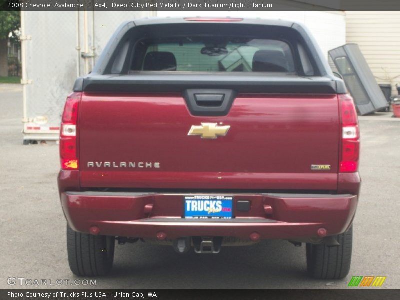 Deep Ruby Red Metallic / Dark Titanium/Light Titanium 2008 Chevrolet Avalanche LT 4x4