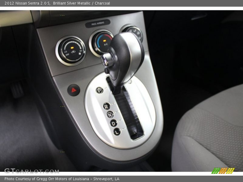Brilliant Silver Metallic / Charcoal 2012 Nissan Sentra 2.0 S