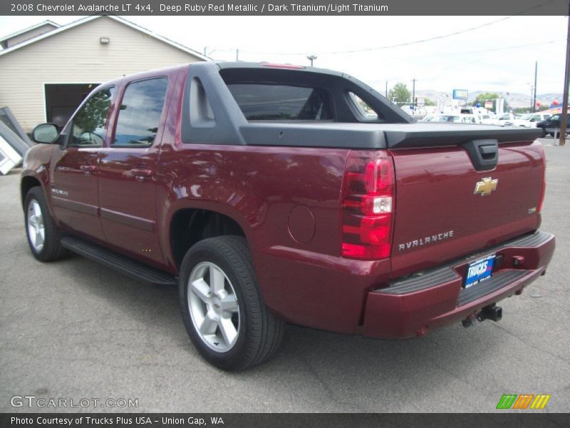 Deep Ruby Red Metallic / Dark Titanium/Light Titanium 2008 Chevrolet Avalanche LT 4x4