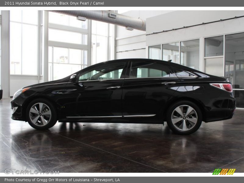 Black Onyx Pearl / Camel 2011 Hyundai Sonata Hybrid