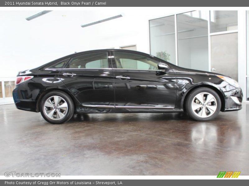 Black Onyx Pearl / Camel 2011 Hyundai Sonata Hybrid