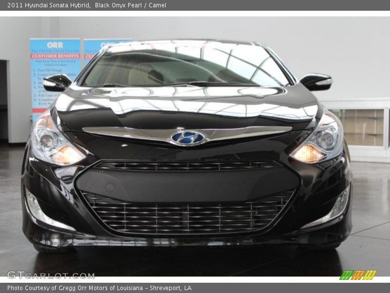 Black Onyx Pearl / Camel 2011 Hyundai Sonata Hybrid