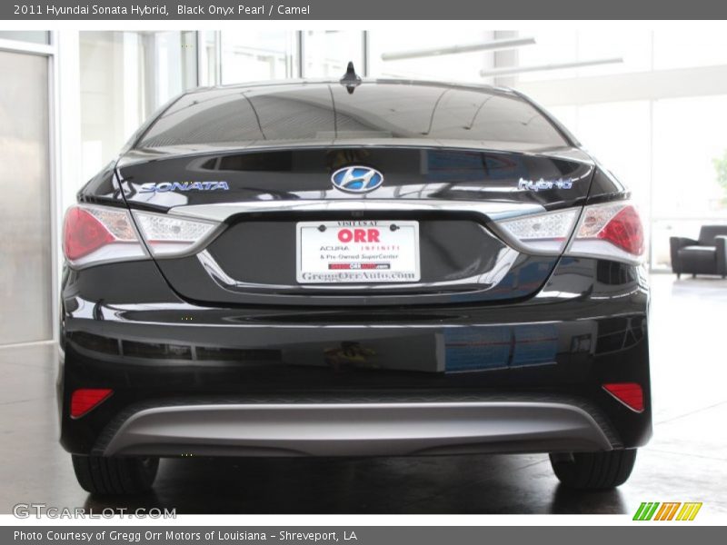 Black Onyx Pearl / Camel 2011 Hyundai Sonata Hybrid
