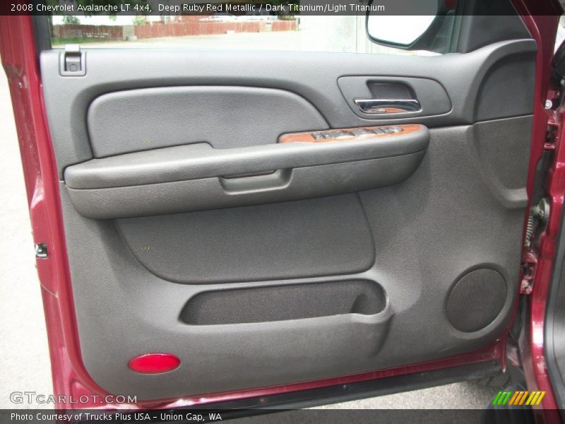 Deep Ruby Red Metallic / Dark Titanium/Light Titanium 2008 Chevrolet Avalanche LT 4x4