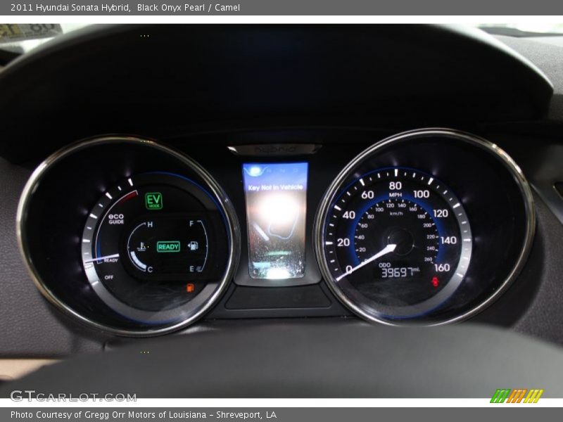 Black Onyx Pearl / Camel 2011 Hyundai Sonata Hybrid