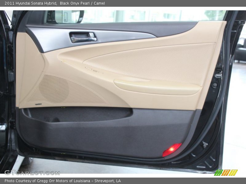 Black Onyx Pearl / Camel 2011 Hyundai Sonata Hybrid