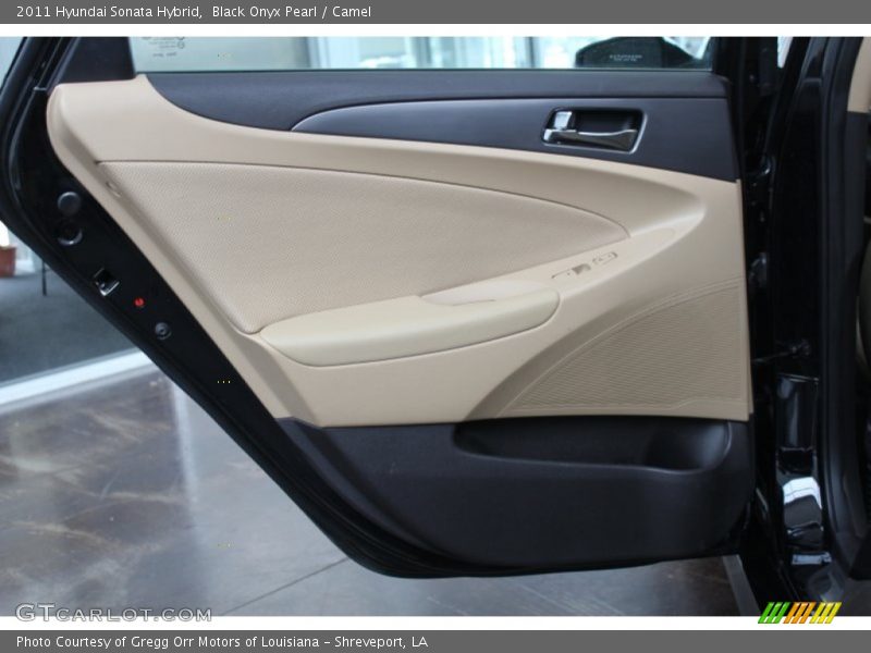 Black Onyx Pearl / Camel 2011 Hyundai Sonata Hybrid