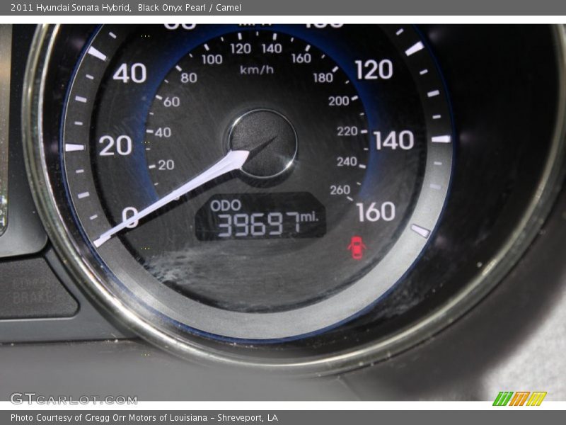 Black Onyx Pearl / Camel 2011 Hyundai Sonata Hybrid