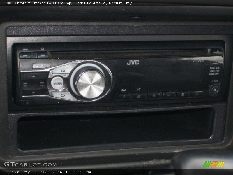 Dark Blue Metallic / Medium Gray 2000 Chevrolet Tracker 4WD Hard Top