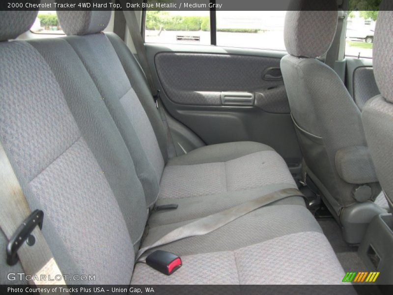 Dark Blue Metallic / Medium Gray 2000 Chevrolet Tracker 4WD Hard Top