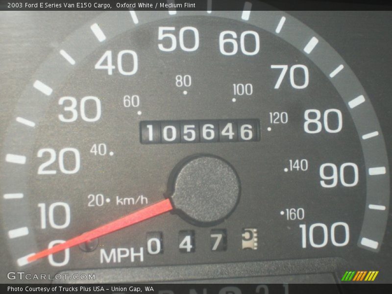 Oxford White / Medium Flint 2003 Ford E Series Van E150 Cargo