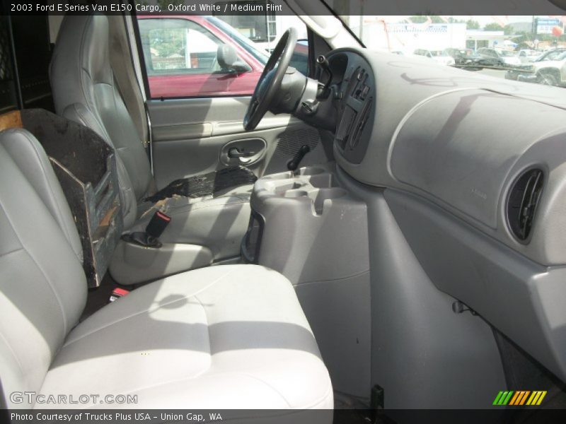 Oxford White / Medium Flint 2003 Ford E Series Van E150 Cargo
