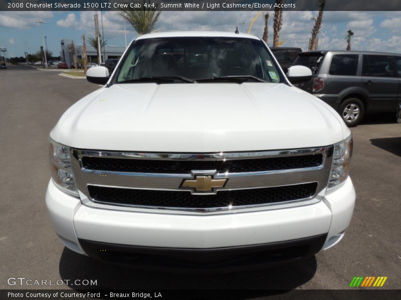 Summit White / Light Cashmere/Ebony Accents 2008 Chevrolet Silverado 1500 LTZ Crew Cab 4x4